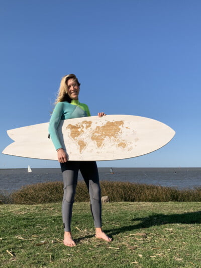 Surfmap extra large blanco